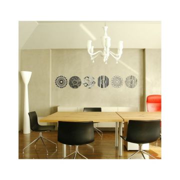 Autocolant Ambiance Grey And Black Circles