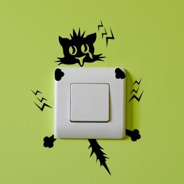 Autocolant Ambiance Plug Kitten Electro