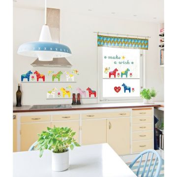 Autocolant Fanastick Small Colorfull Horses