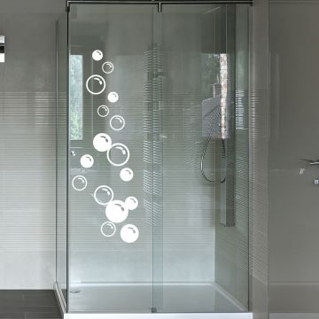 Autocolant pentru cabina de duș Soap Bubbles