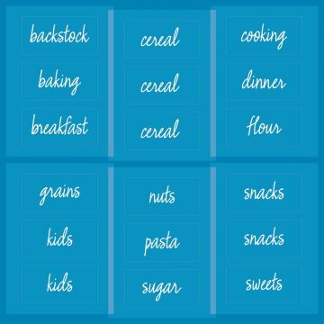 Etichete pentru produsele alimentare iDesign The Home Edit