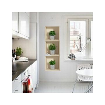 Set 3 autocolante cu efect 3D Ambiance Herbs in Pot