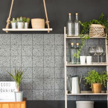 Set 60 autocolante Ambiance Terrazo, 10 x 10 cm