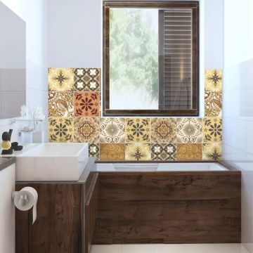 Set 9 autocolante Ambiance Cottage, 10 x 10 cm