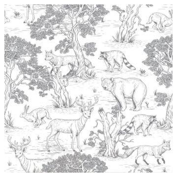 Tapet pentru copii din hârtie 100 cm x 280 cm Animals – Dekornik