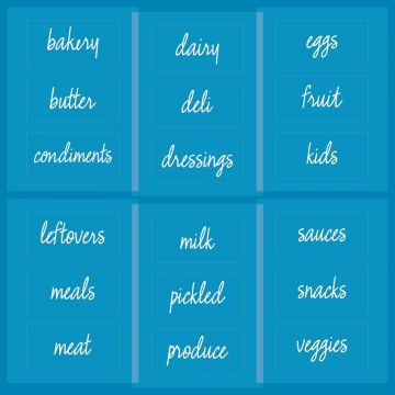 Etichete pentru produsele alimentare congelate iDesign The Home Edit