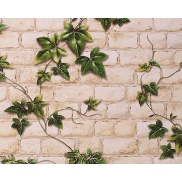 Tapet hartie As Creation 980434, model caramida, bej si verde, 10 x 0.53 m Tapet hartie As Creation 980434, model caramida, bej si verde, 10 x 0.53 m