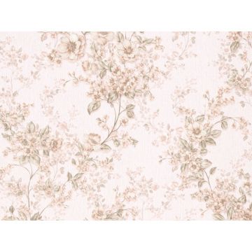Tapet hartie Duplex Embosat, alb/crem, model floral, 10.05 x 0.53 m Tapet hartie Duplex Embosat, alb/crem, model floral, 10.05 x 0.53 m