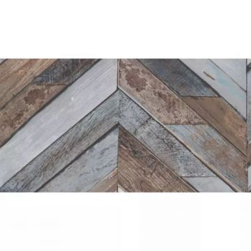 Tapet vinil Grandeco Exposure, EP3402, maro, aspect lemn, 10 x 0.53 m