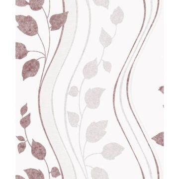 Tapet vinil Grandeco Fusion, A24103, maro/bej, model vegetal, 10 x 0.53 m