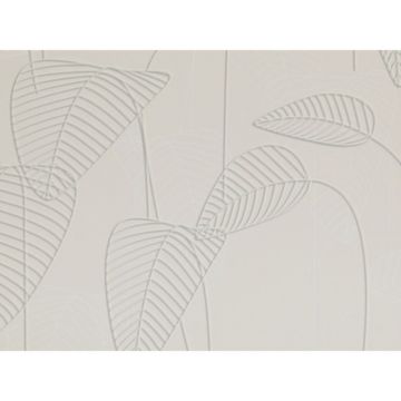 Tapet vinil Stitch 219054, alb, model frunze, 10 x 0.53 m