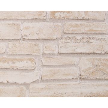 Tapet vinyl 662118,bej, model caramida
