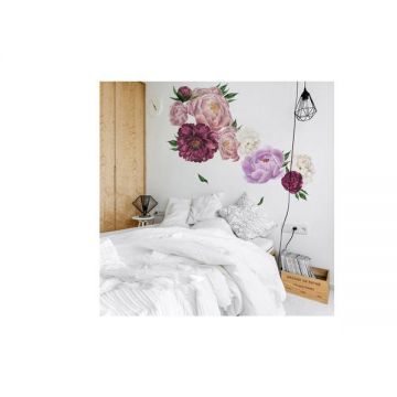 Sticker Decorativ Flori de Bujori, 61.5 x 68 cm