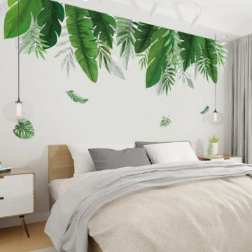 Sticker Decorativ Frunze Exotice, 70 x 150 cm