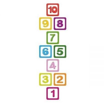 Set stickere decorative, cifre colorate, marime M, 10buc, 15cm