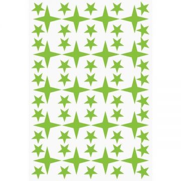 Set stickere decorative, Stelute mici si mari fosforescente, dimensiuni coala stickere 20x30 cm