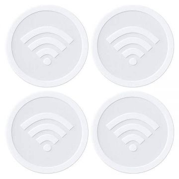 Set stickere, indicator, Wifi gratuit, autocolant, 4 buc, 8x8 cm
