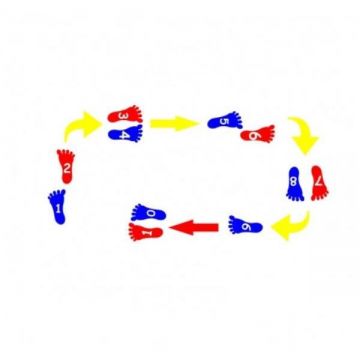 Sticker decorativ, Jocul numerelor, multicolor, 172x85 cm