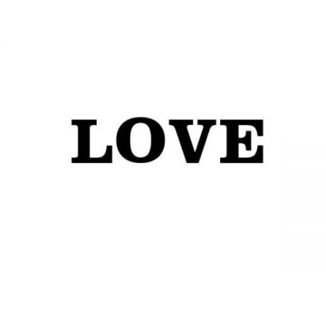 Sticker decorativ, Mesaj Love