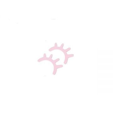 Sticker decorativ, Ochi somnorosi, roz, 2 buc, 15x8 cm