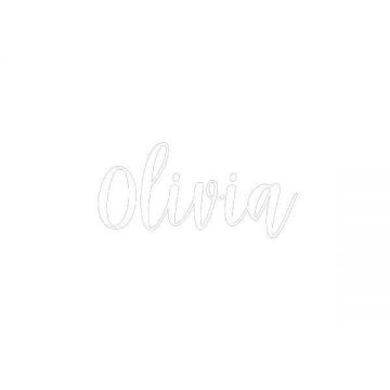 Sticker decorativ, Olivia, alb, 63.5x30.48 cm