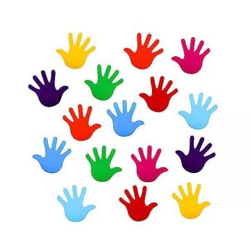 Sticker decorativ, Palmute colorate, multicolor, 18 buc, fiecare palma 13x13 cm Sticker decorativ, Palmute colorate, multicolor, 18 buc, fiecare palma 13x13 cm
