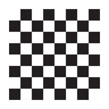 Sticker decorativ, Tabla sah, Negru, 27x27 cm