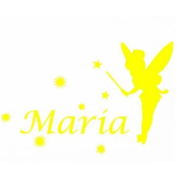 Sticker decorativ, Zana Maria, galben, 26x40 cm
