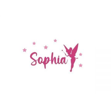 Sticker decorativ, Zana Sophia, roz, 26x40 cm