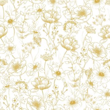 Tapet pentru copii 10 m x 50 cm Flowers Botany – Lilipinso