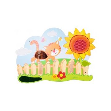 Aplicatie pentru perete – Senzoariala - Pisicuta pe gard