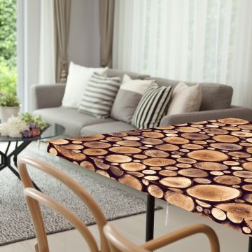 Autocolant perete Venilia Logs, imitatie buturugi, nuante de maro, 67.5cmx15m