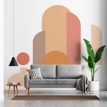Autocolant pentru perete 90x185 cm Abstract Sunset – Ambiance